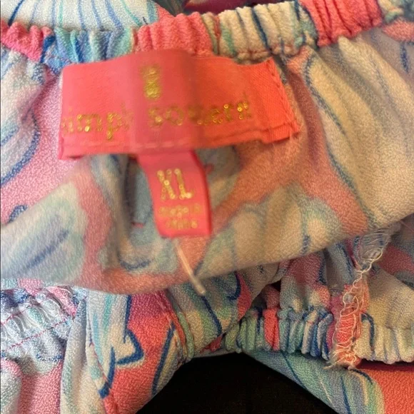 Simply southern pink blue seashells shells preppy beach spring summer dress xl - Picture 6 of 7